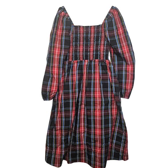 DRAPER JAMES RSVP Smocked Tiered Midi Dress - Picture 7 of 7